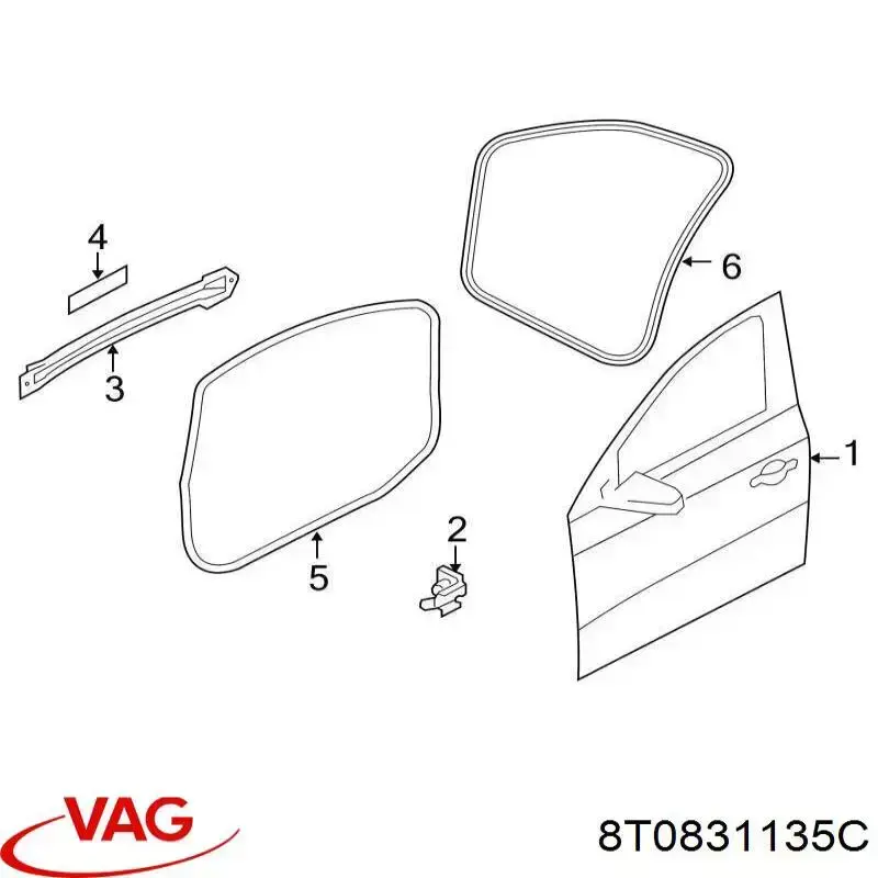  VAG 8T0831135C preço, a partir de 9,03 USD