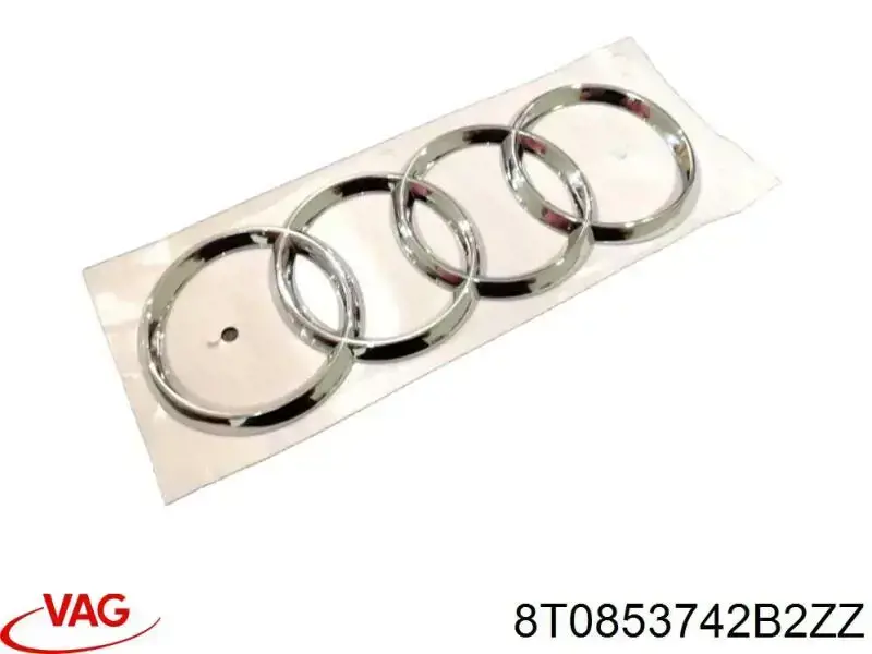 8T0853742A2ZZ VAG Emblema de tampa de porta-malas (emblema de firma)