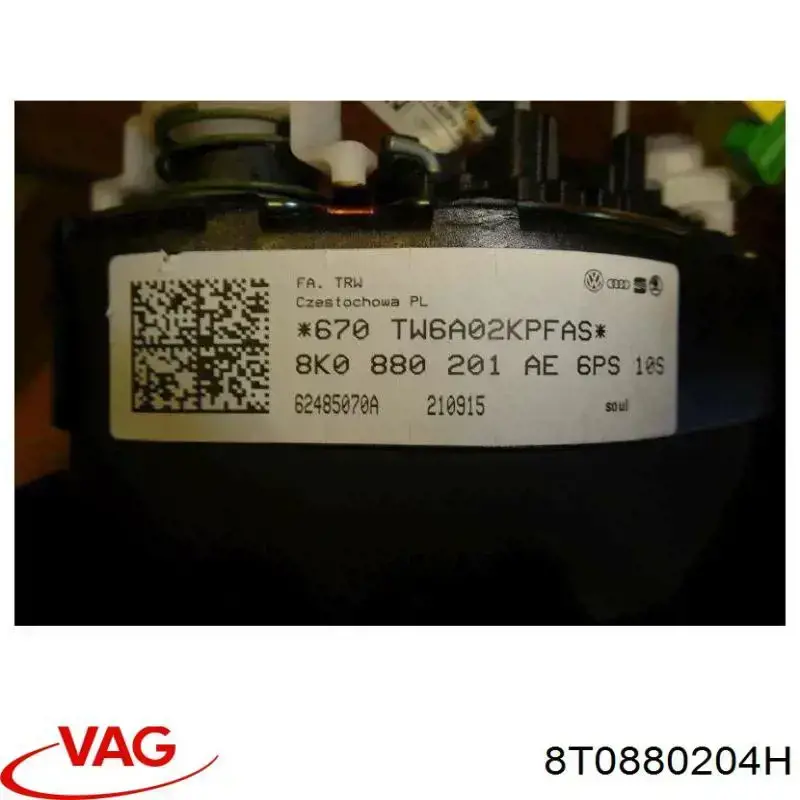 Cinto de segurança (AIRBAG) de passageiro VAG 8T0880204J preço, a partir de 438,32 USD