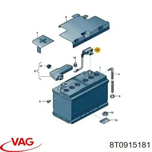 Cabo de terra de bateria recarregável (PILHA) VAG 8T0915181 preço, a partir de 64,81 USD