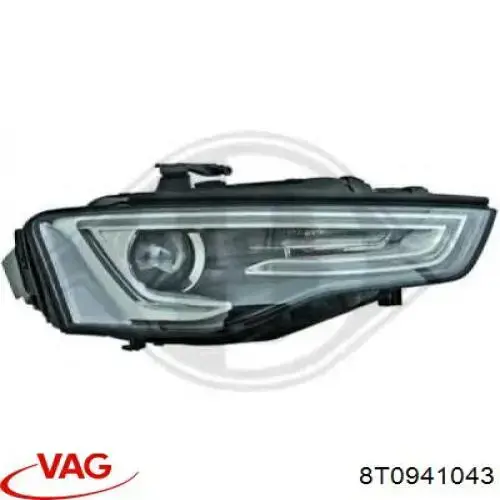 8T0941043 VAG Luz esquerda
