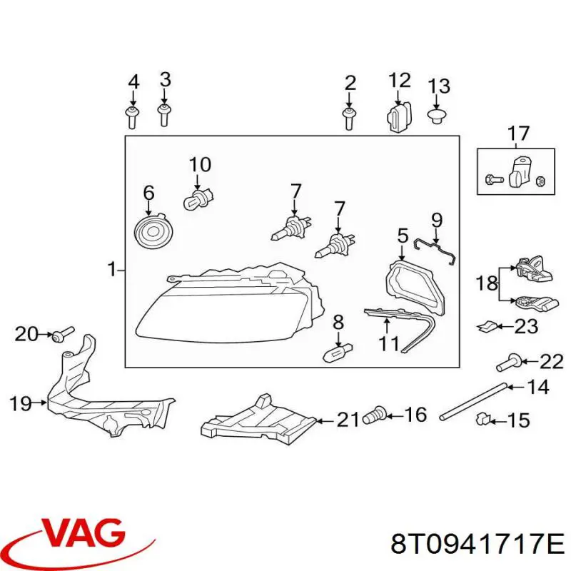  VAG 8T0941717E preço, a partir de 84,17 USD