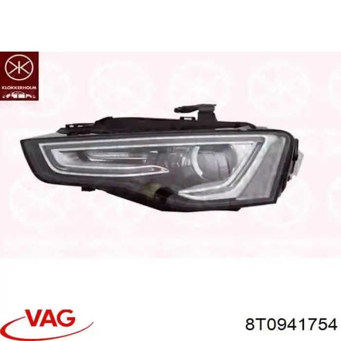 8T0941754 VAG Luz direita