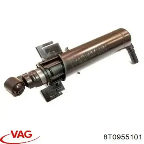 8T0955101 VAG Injetor de fluido para lavador da luz dianteira esquerda