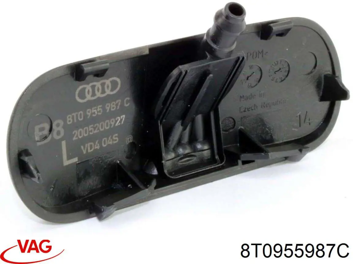 8T0955987C VAG Injetor de fluido para lavador de pára-brisas