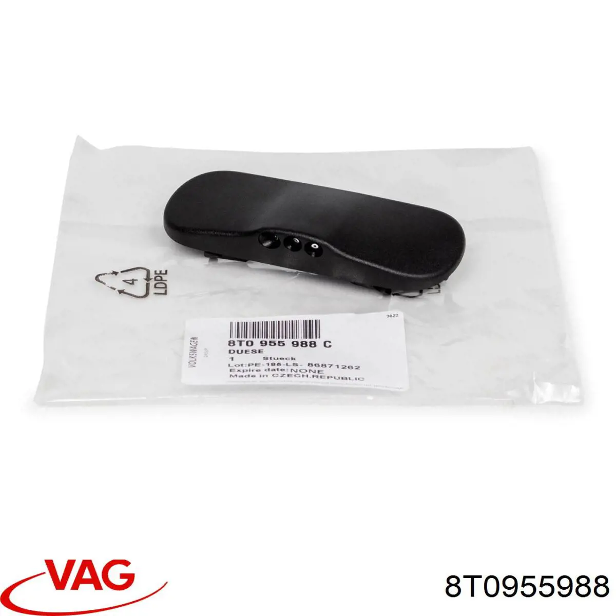 Injetor direito de fluido para lavador de pára-brisas VAG 8T0955988 preço, a partir de 18,00 USD