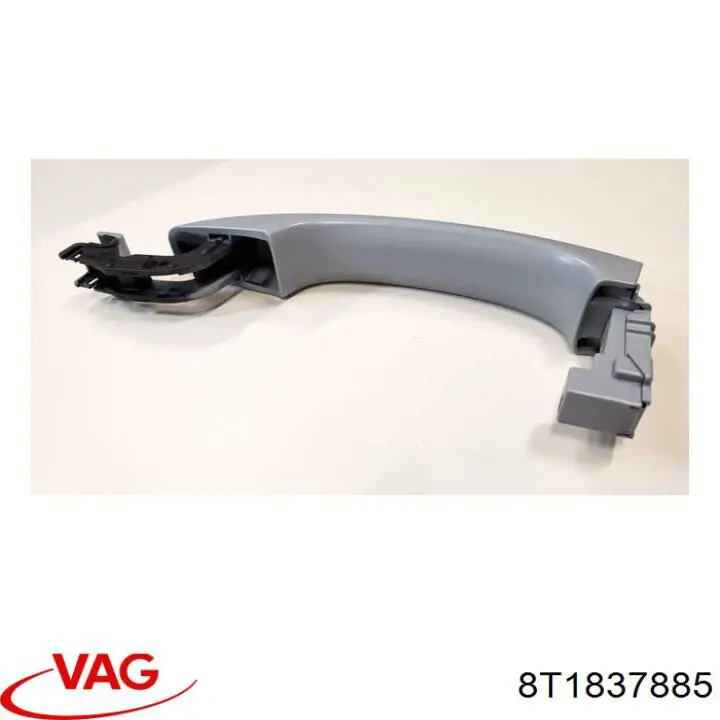 8T1837885 VAG Suporte de maçaneta externa da porta dianteira esquerda