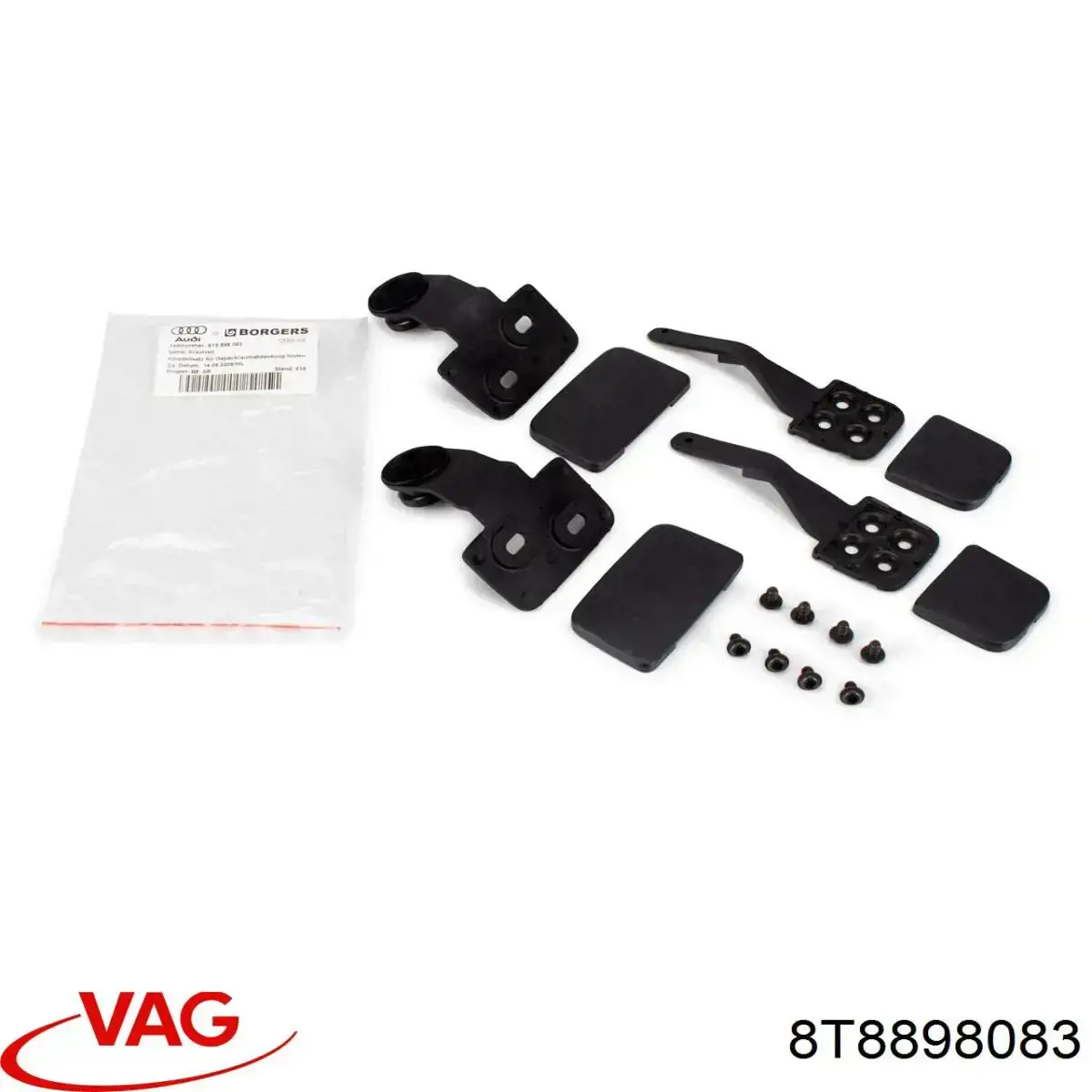 8T8898083 VAG Cápsula (prendedor) de fixação de revestimento de tampa de porta-malas