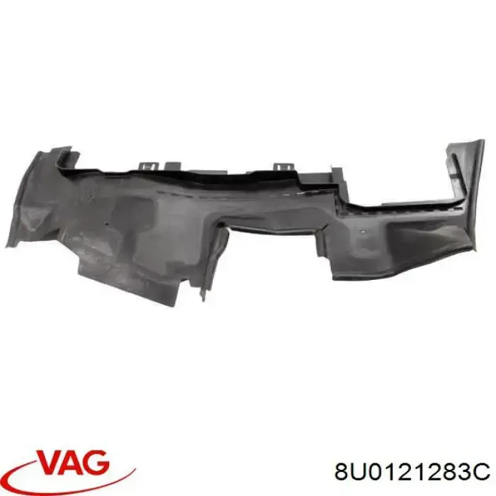 8U0121283C VAG Conduto de ar (defletor) esquerdo do radiador