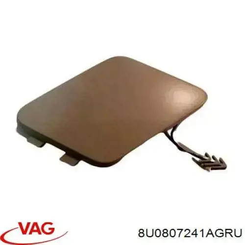 8U0807241A VAG Tampão dianteira do pára-choque do gancho de reboque