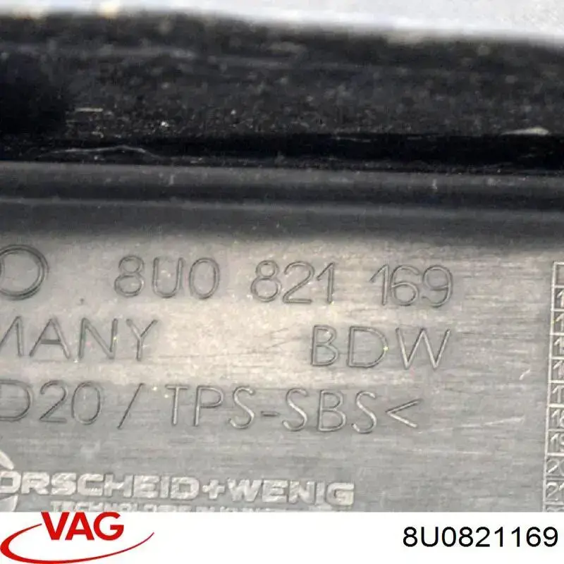 Compre 8U0821169 VAG Vedação da capota