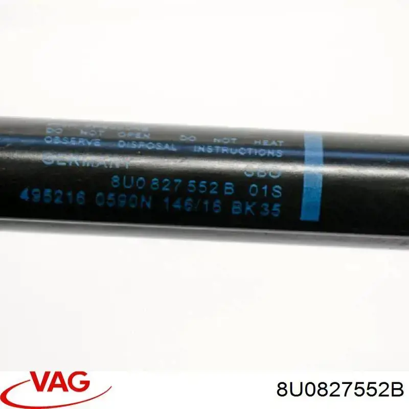 Amortecedor de tampa de porta-malas (de 3ª/5ª porta traseira) VAG 8U0827552B preço, a partir de 12,11 USD