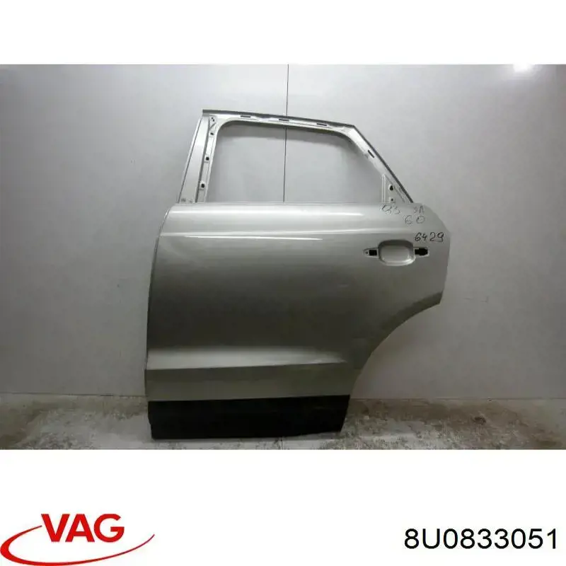 Porta traseira esquerda VAG 8U0833051 preço, a partir de 657,19 USD