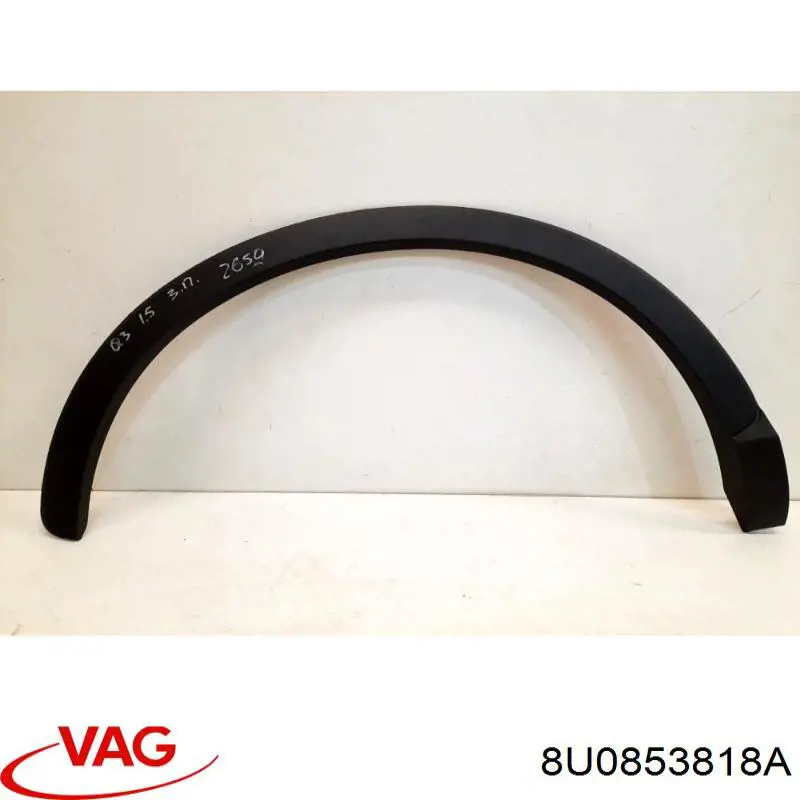 Expansor direito (placa sobreposta) de arco do pára-lama traseiro VAG 8U0853818A preço, a partir de 47,70 USD