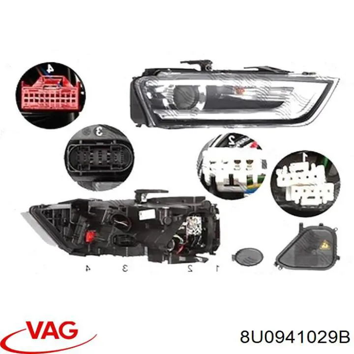 8U0941029B VAG Luz esquerda