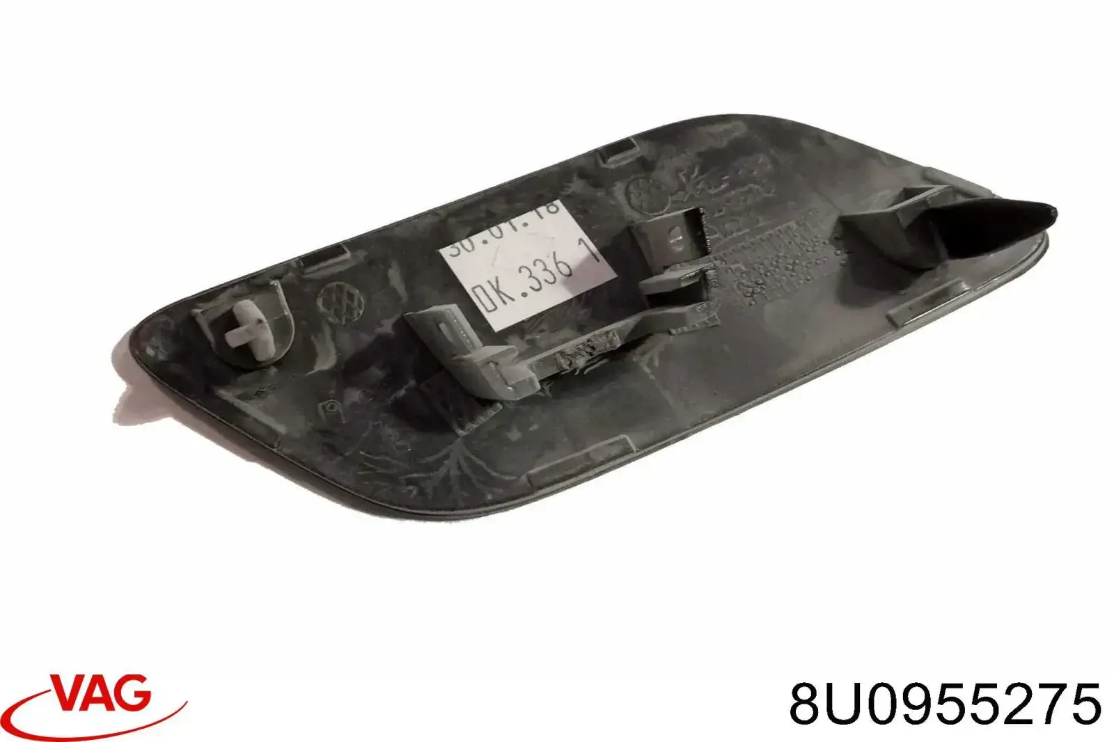8U0955275 VAG Placa sobreposta do injetor de fluido para lavador da luz dianteira