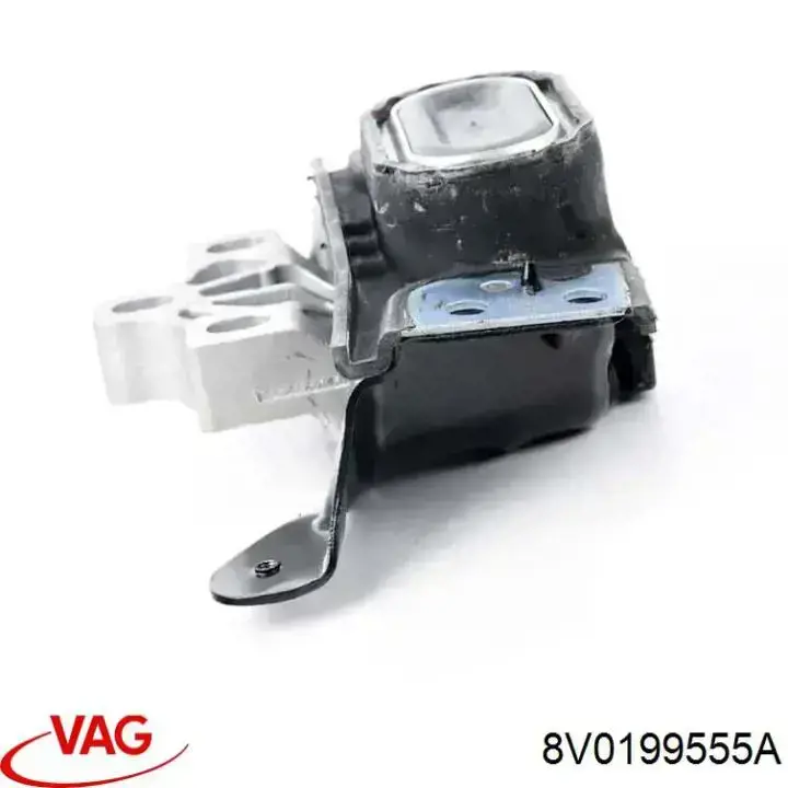8V0199555A VAG Coxim esquerdo de transmissão (suporte da caixa de mudança)