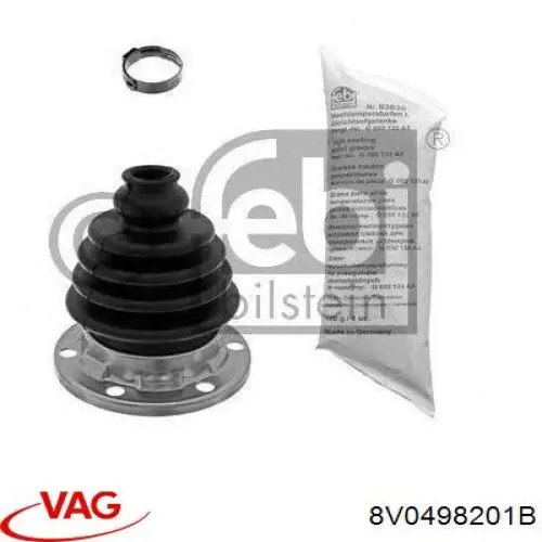 Bota de proteção interna esquerda de junta homocinética do semieixo dianteiro VAG 8V0498201B preço, a partir de 10,88 USD