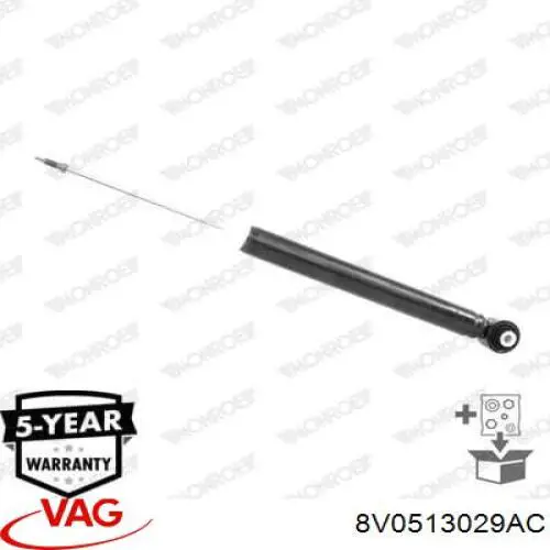 Amortecedor traseiro VAG 8V0513029 preço, a partir de 86,62 USD