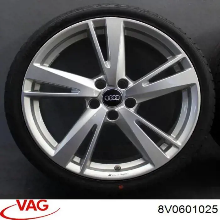 8V0601025BK VAG Discos de roda de aleação ligeira (de aleação ligeira, de titânio)