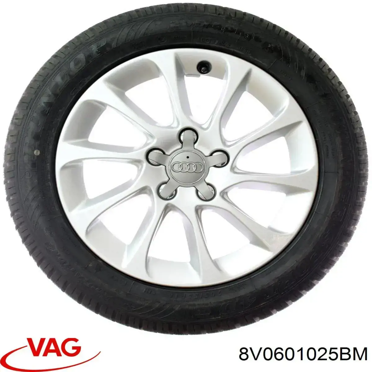 8V0601025BM VAG Discos de roda de aleação ligeira (de aleação ligeira, de titânio)