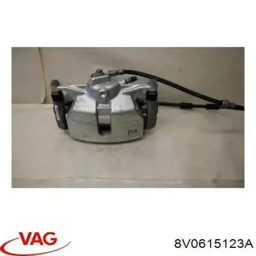 8V0615123A VAG Suporte do freio dianteiro esquerdo