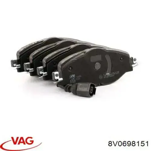 Sapatas do freio dianteiras de disco VAG 8V0698151 preço, a partir de 34,60 USD