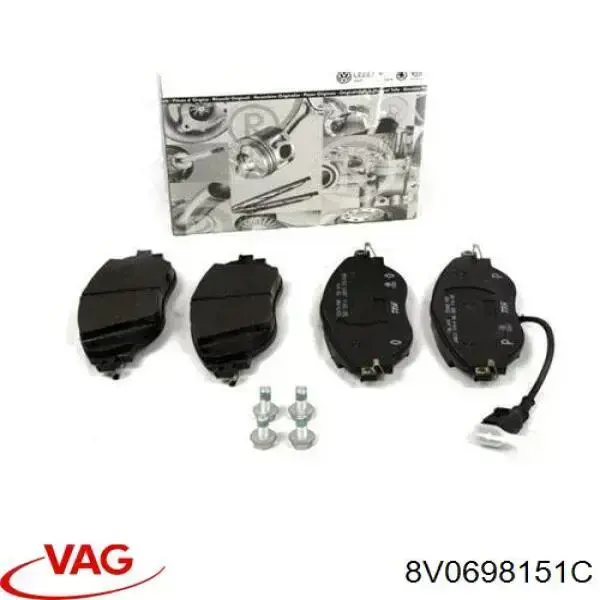 Sapatas do freio dianteiras de disco VAG 8V0698151C preço, a partir de 42,62 USD