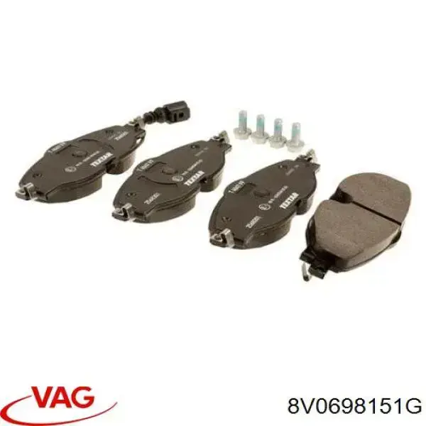 Sapatas do freio dianteiras de disco VAG 8V0698151G preço, a partir de 44,16 USD