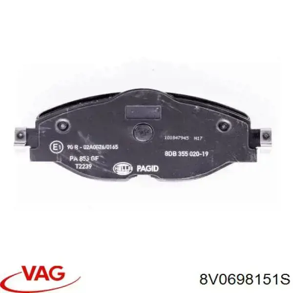 Sapatas do freio dianteiras de disco VAG 8V0698151S preço, a partir de 45,83 USD