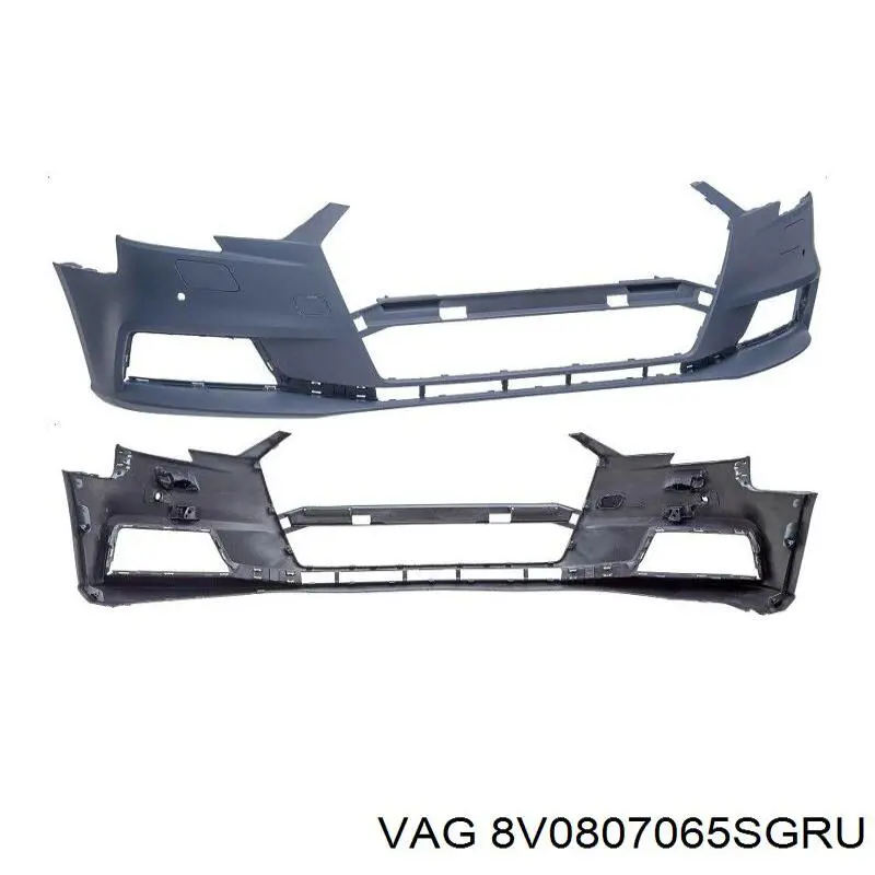 8V0807065S VAG Pára-choque dianteiro