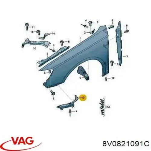  VAG 8V0821091C preço, a partir de 18,99 USD