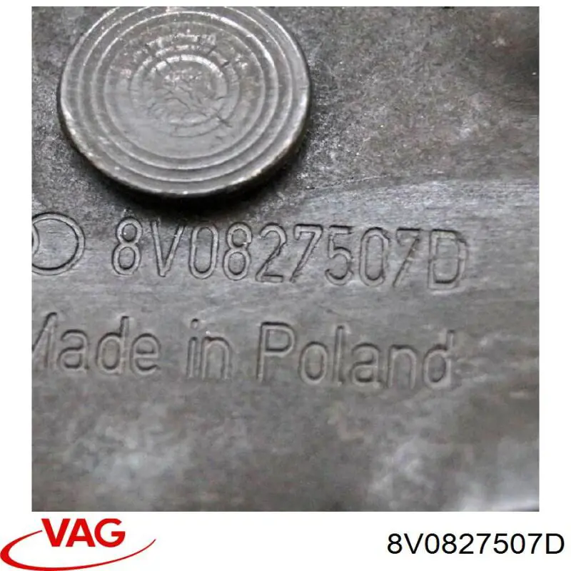 Gozno de garra (parte complementar) de fecho da porta traseira (de bagageiro, 3ª/5ª) VAG 8V0827507D preço, a partir de 38,38 USD