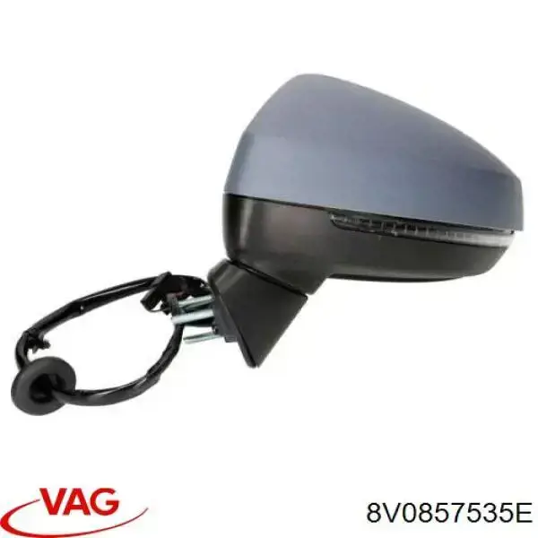 Compre 8V0857535E VAG Elemento espelhado do espelho de retrovisão esquerdo