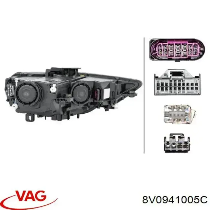 8V0941005C VAG Luz esquerda
