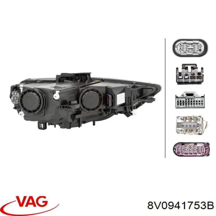 Luz esquerda VAG 8V0941753 preço, a partir de 1012,31 USD