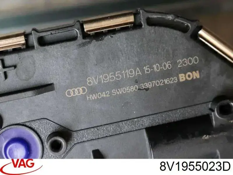 8V1955023D VAG Trapézio de limpador pára-brisas