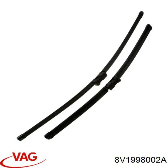 Limpa-pára-brisas do pára-brisas, kit de 2 un. VAG 8V1998002A preço, a partir de 62,33 USD
