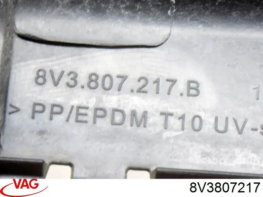 Placa sobreposta do pára-choque dianteiro VAG 8V3807217 preço, a partir de 27,62 USD