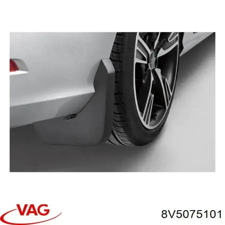 Protetores de lama traseiros, kit para Audi A3  8VS, 8VM