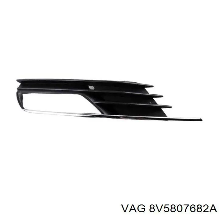 8V5807682A VAG Grelha direita do pára-choque dianteiro