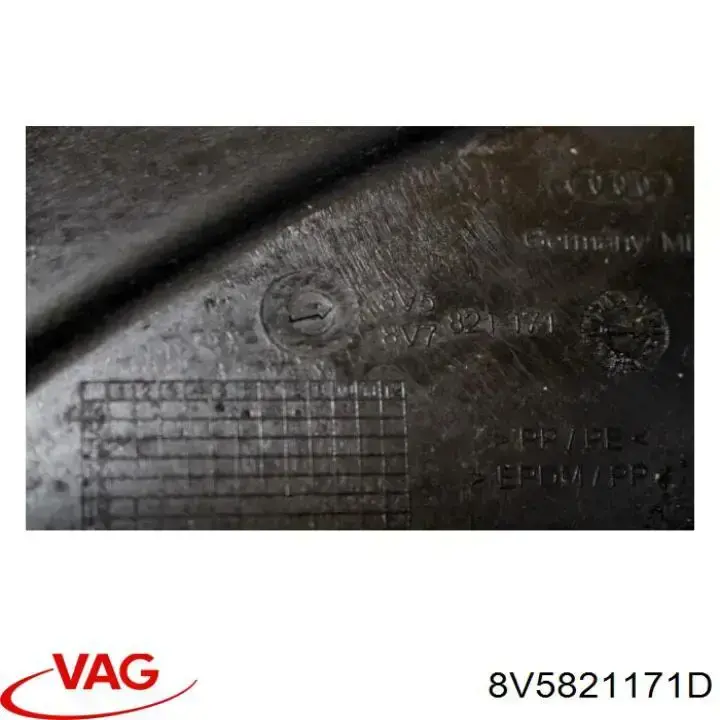 Compre 8V5821171D VAG Guarda-barras esquerdo do pára-lama dianteiro