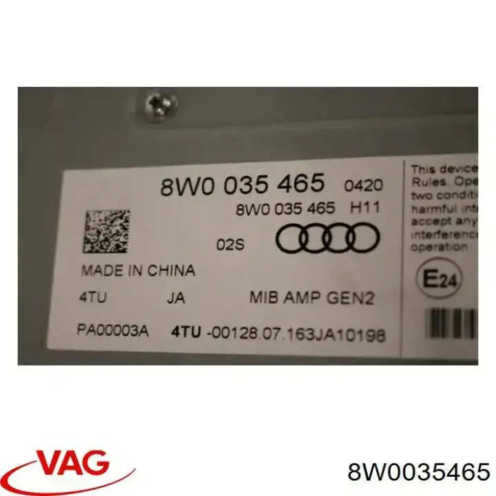  VAG 8W0035465 preço, a partir de 336,03 USD