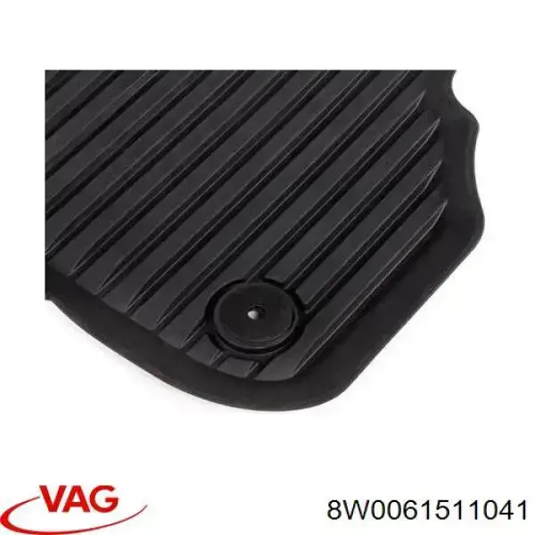 8W0061511041 VAG Tapete traseiro, kit de 2 un.