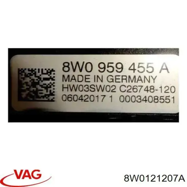 8W0121207A VAG Difusor do radiador de esfriamento