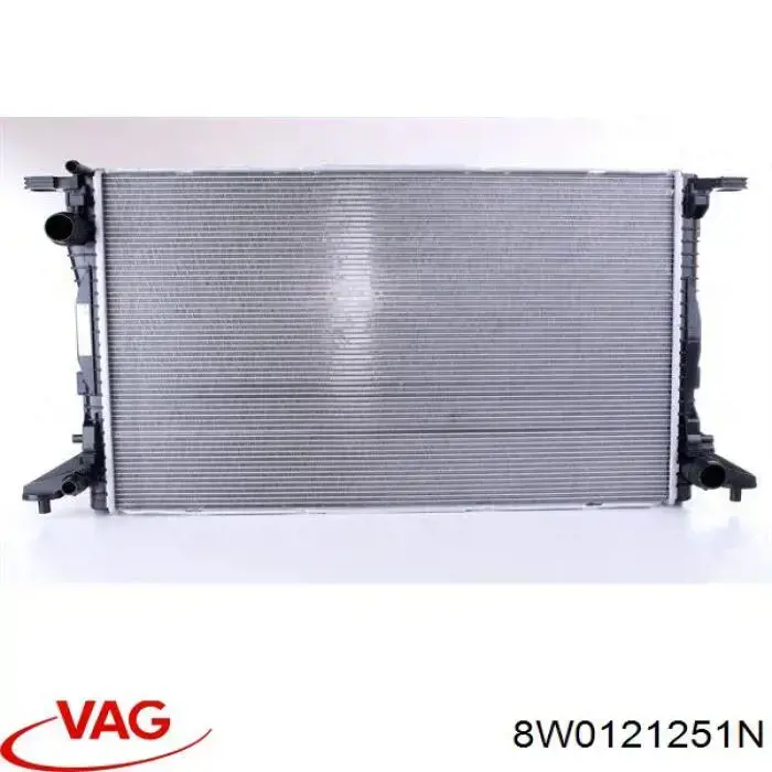 8W0121251N VAG Radiador de esfriamento de motor