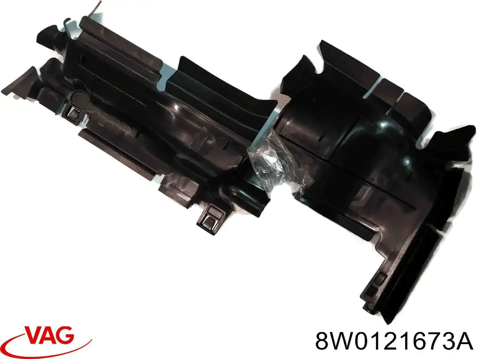 8W0121673A VAG Conduto de ar/defletor do radiador, superior