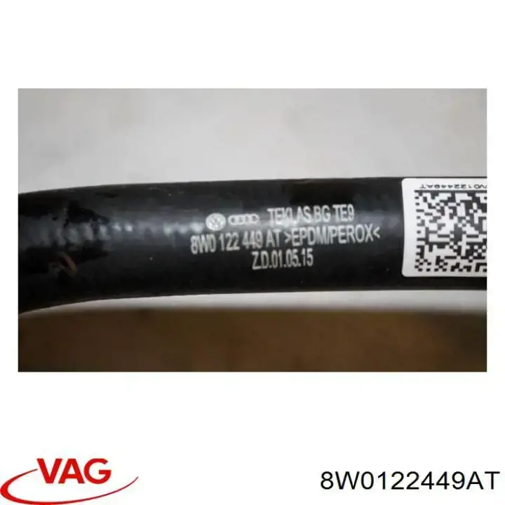 Mangueira (cano derivado) do radiador de esfriamento superior VAG 8W0122449AT preço, a partir de 46,61 USD