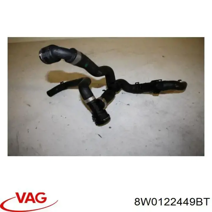 Mangueira (cano derivado) do radiador de esfriamento superior VAG 8W0122449BT preço, a partir de 131,92 USD