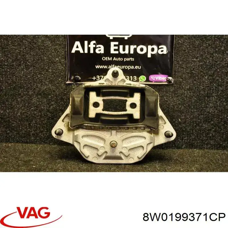 8W0199371CP VAG Coxim (suporte) esquerdo de motor